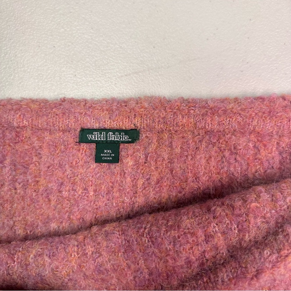 Wild Fable Wool Blend‎ Textured Pink Mini Skirt - Picture 3 of 6